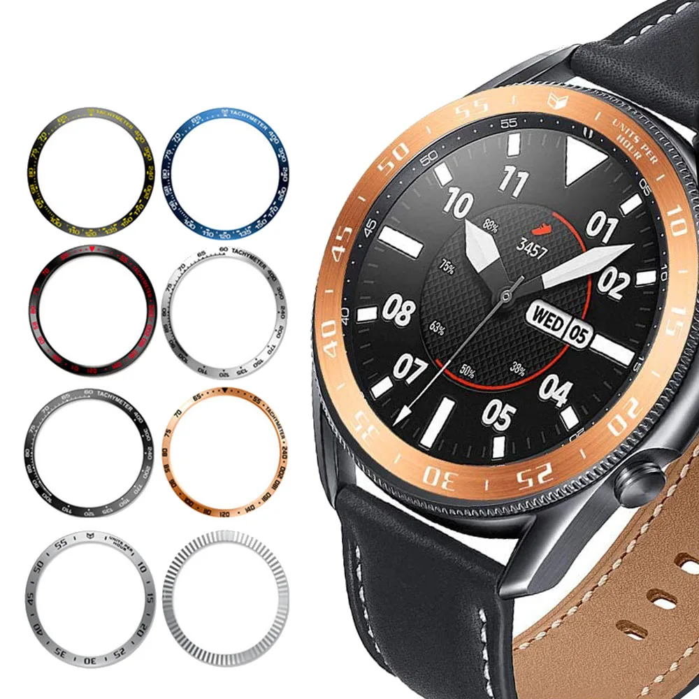 Безель Кольцо Для Samsung Galaxy Watch 4 classic 46 мм/42 мм Gear S3 Frontier/Классический Металлический Протектор Galaxy watch 3 45 мм/41 мм