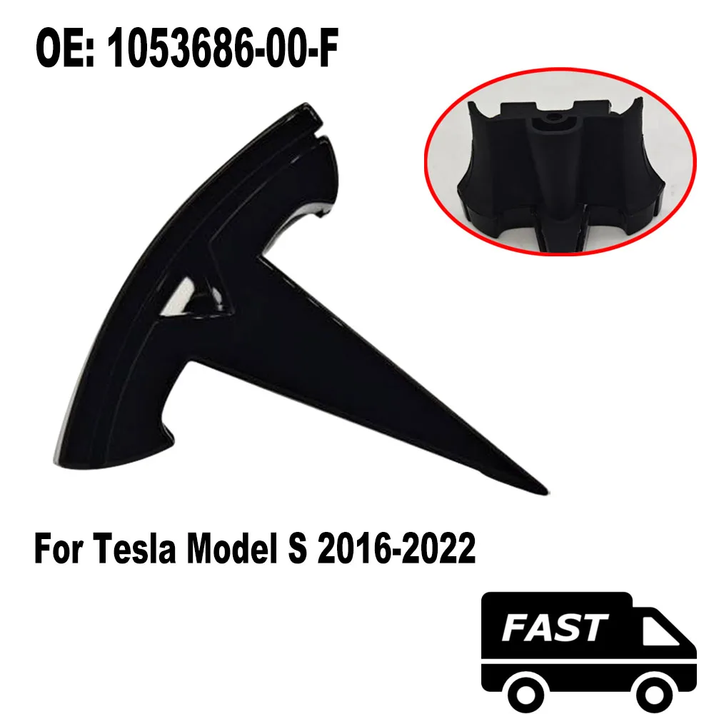 Бесплатная Доставка 105368600F Передняя Решетка Радиатора с Черным Глянцевым Логотипом для Tesla Model S 2016-20211053686-00-F Для Логотипа Tesla Motors