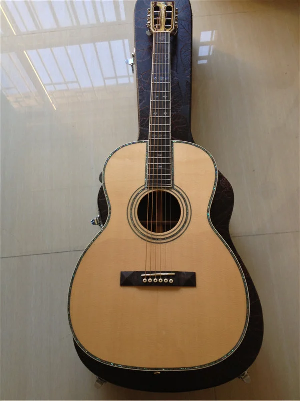 бесплатная доставка полностью Твердая акустическая гитара OO, индивидуальная модель 42sc, гитара ручной работы