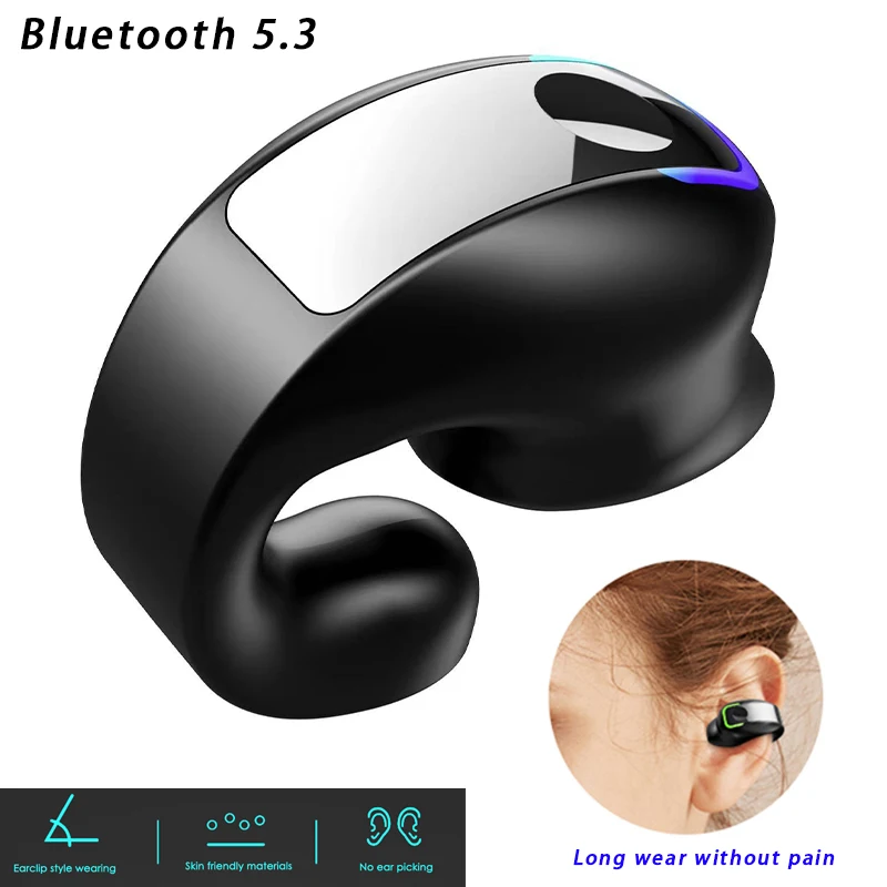Беспроводная Bluetooth-гарнитура, наушники-вкладыши, стереонаушники Hi-Fi с одним ухом, легкие деловые спортивные наушники