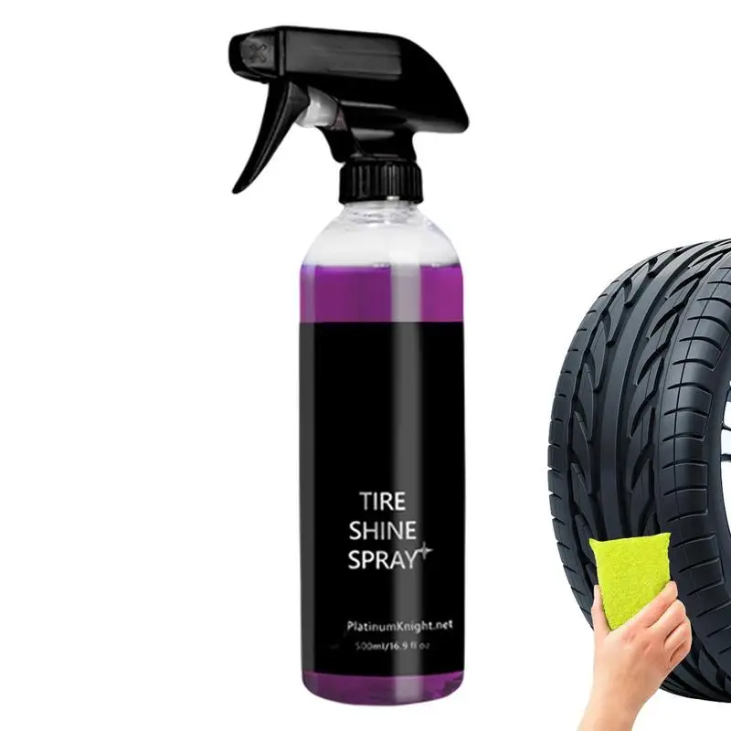 Блеск автомобильных шин Керамическое покрытие для чернения автомобильных шин Распылите жидкость для чистки колес и покрышек, чтобы придать колесам блеск