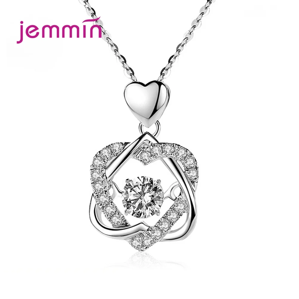 Большая акция, ожерелье из натурального серебра 925 пробы, подвеска в форме сердца, Новый корейский стиль, модный дизайн, женский ювелирный подарок