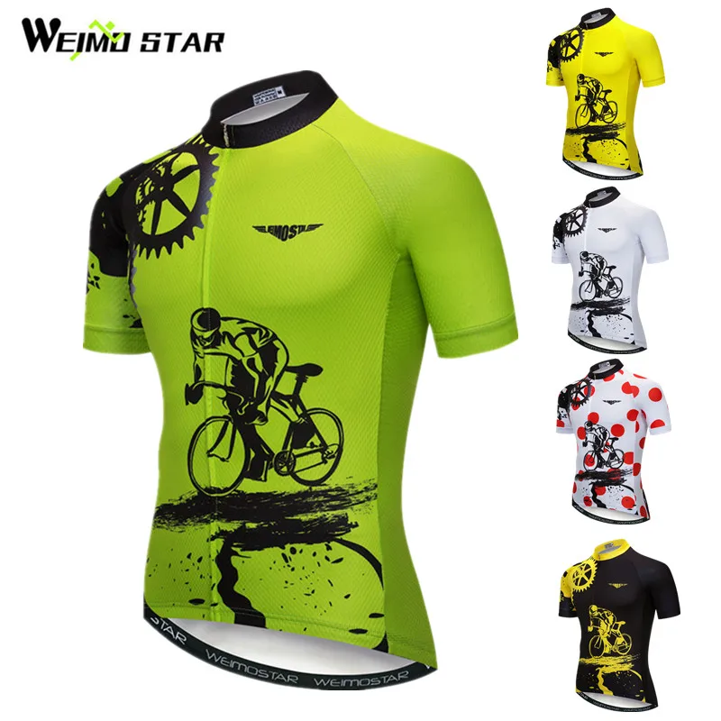Велосипедная команда 2019, женские/Мужские топы из джерси для велоспорта/велосипедная одежда с коротким рукавом, летний стиль/Велосипедная одежда Желтого/зеленого/желтого/красного цвета