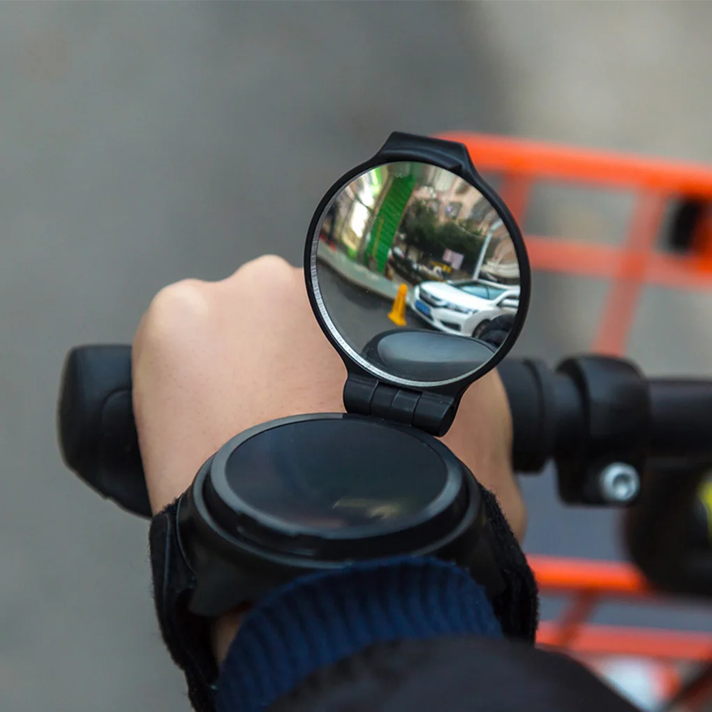 Велосипедное зеркало заднего вида, вращающееся на 360 градусов, выпуклый световозвращатель, ABS Велосипедный браслет, Зеркало заднего вида, Аксессуары для велосипедов