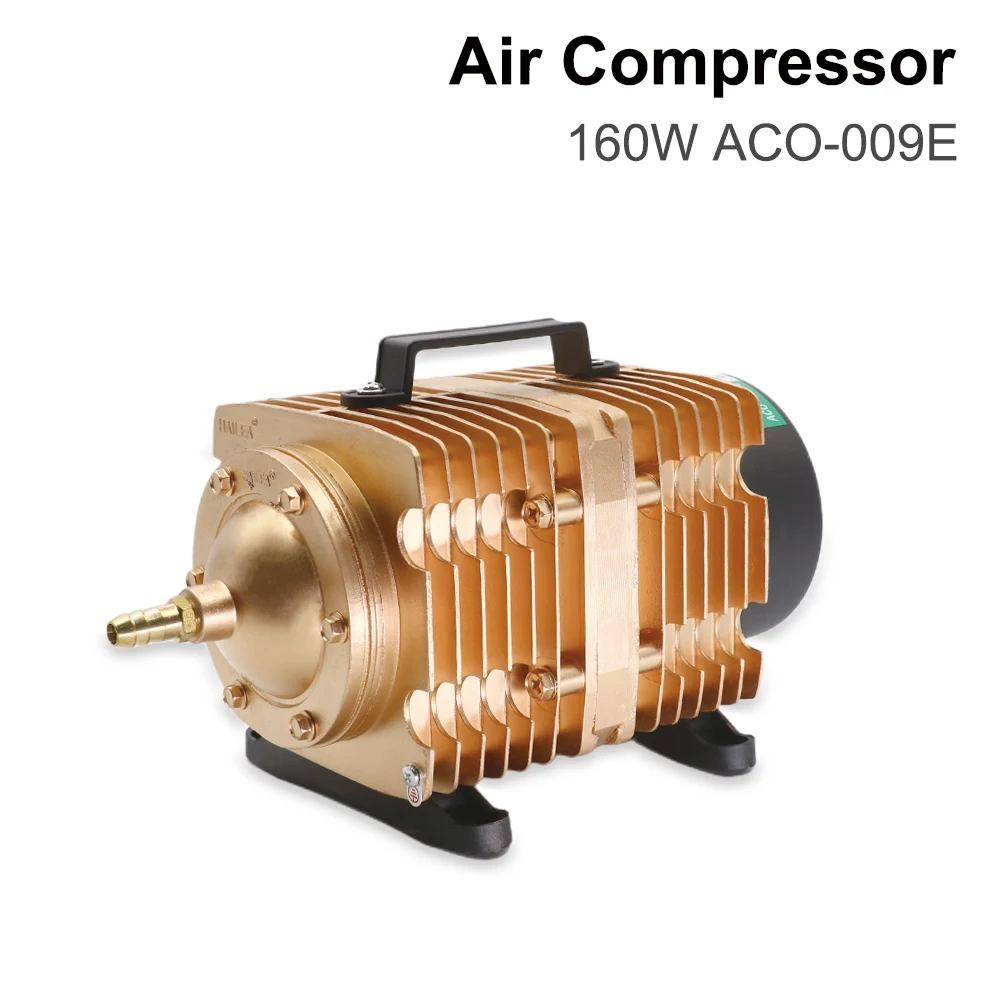Воздушный компрессор мощностью 160 Вт, Электрический Магнитный насос для лазерной гравировки CO2, автомат для резки ACO-009E