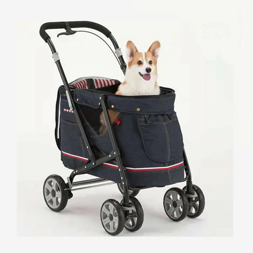 Высококачественная нейлоновая ткань, тележка для путешествий и прогулок на открытом воздухе, коляска для собак, домашние животные + клетки % 2c + переноски +