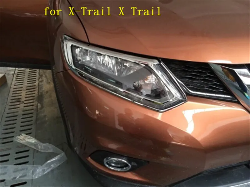 высококачественное АБС-покрытие передней + задней фары, декоративная накладка для Nissan X-Trail X Trail T32 2014-2016, автомобильный стайлинг