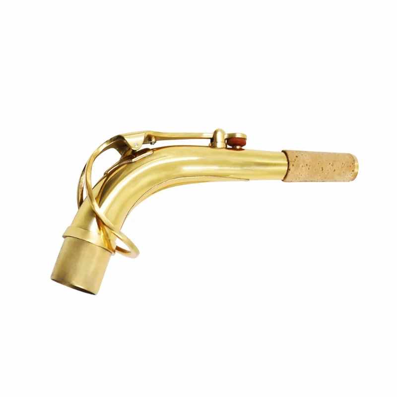 Высококачественный альт-саксофон с изогнутым грифом из латуни, аксессуар для саксофона с деревянными духовыми инструментами 24,5 мм