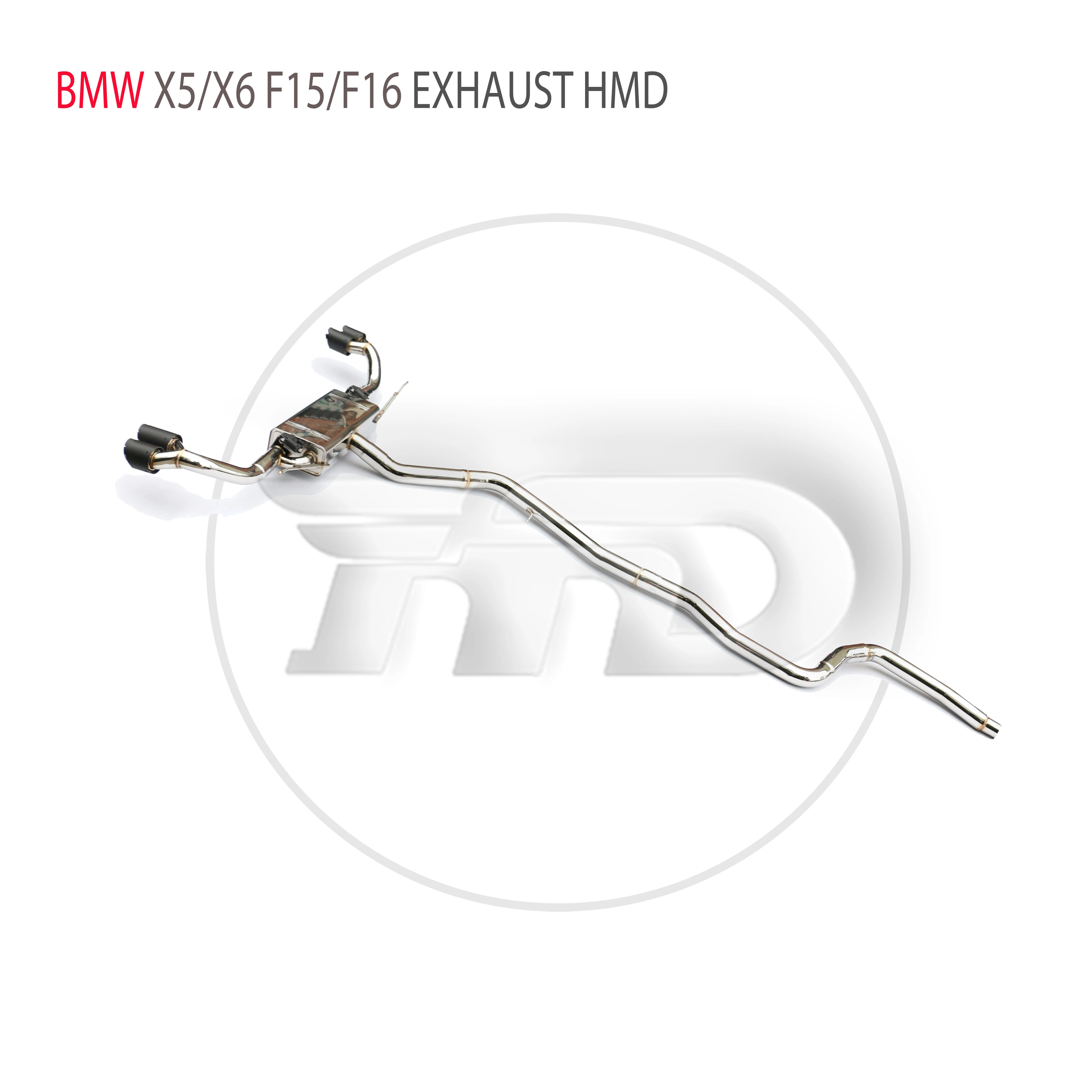 Выхлопная система HMD из нержавеющей Стали Catback Подходит Для BMW X5 X6 F15 F16 2,0T 2014-2019 Электронная Модификация электронного клапана