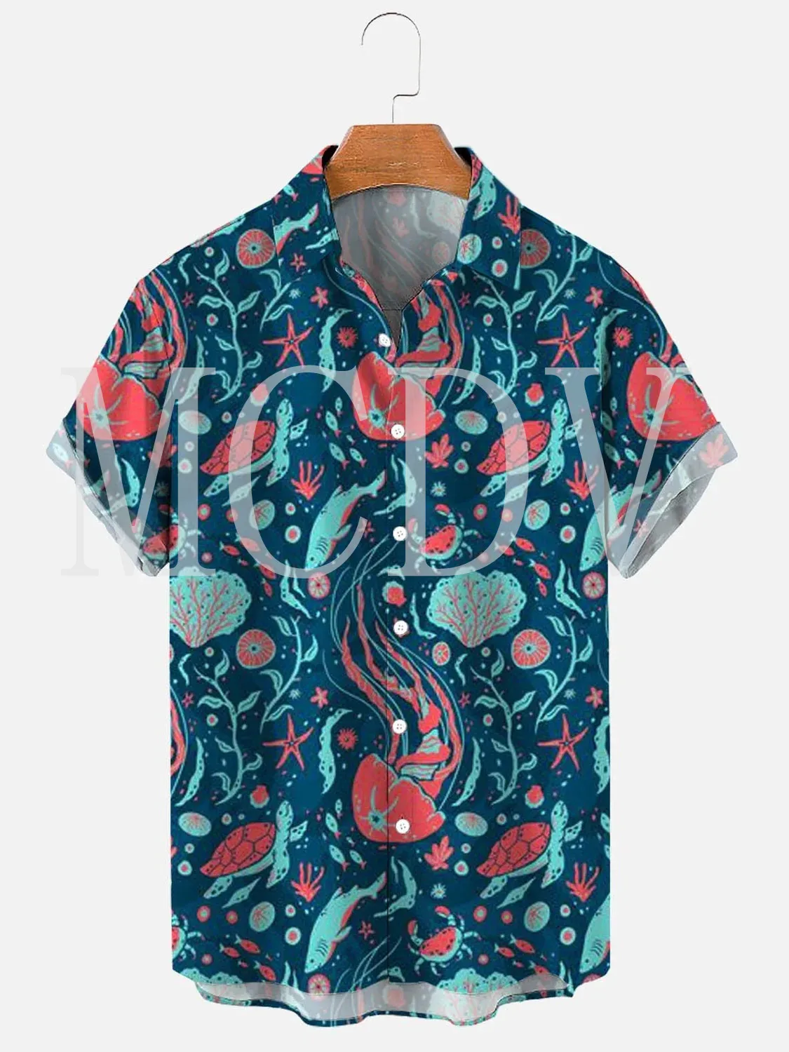 Гавайская рубашка с 3D принтом Turtle Ocean, мужская и Женская Повседневная Дышащая Гавайская рубашка с коротким рукавом