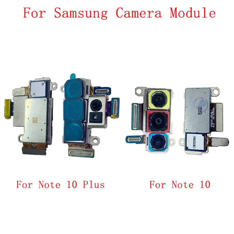 Гибкий Кабель задней Фронтальной камеры Для Samsung note 10 note 10 Plus Запчасти Для Ремонта Основного Большого Маленького модуля камеры