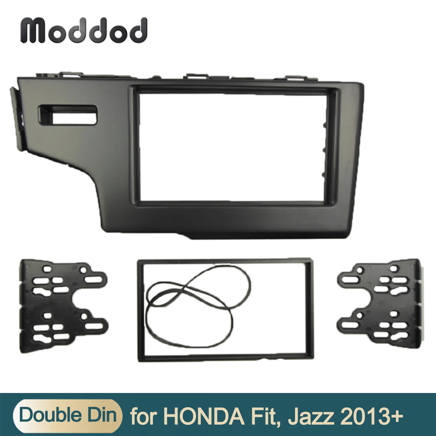 Двойные фасции 2 Din для Honda Jazz 2013 Радио DVD Стерео CD Панель Приборной панели Монтаж Установка Комплект отделки Лицевая рамка Безель
