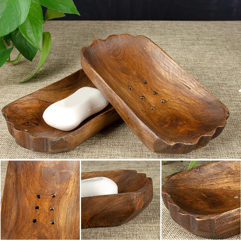 Деревянная мыльница ручной работы, деревянный держатель для мыла, домашняя Ванная комната, Натуральный Кэдди