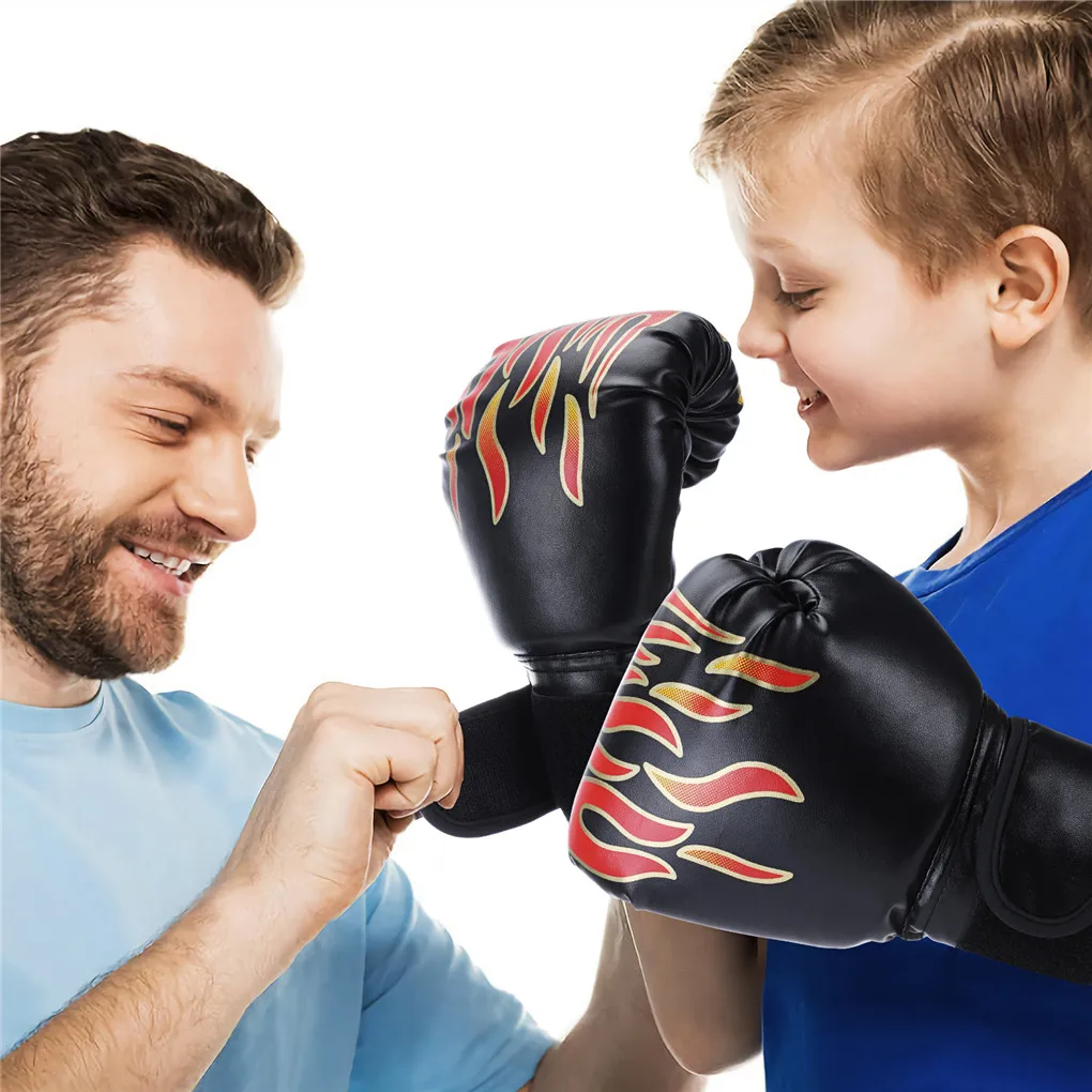 Детская боксерская перчатка, кожаная защитная перчатка для кикбоксинга, Детские принадлежности для занятий боксом Sanda Sports Supplies