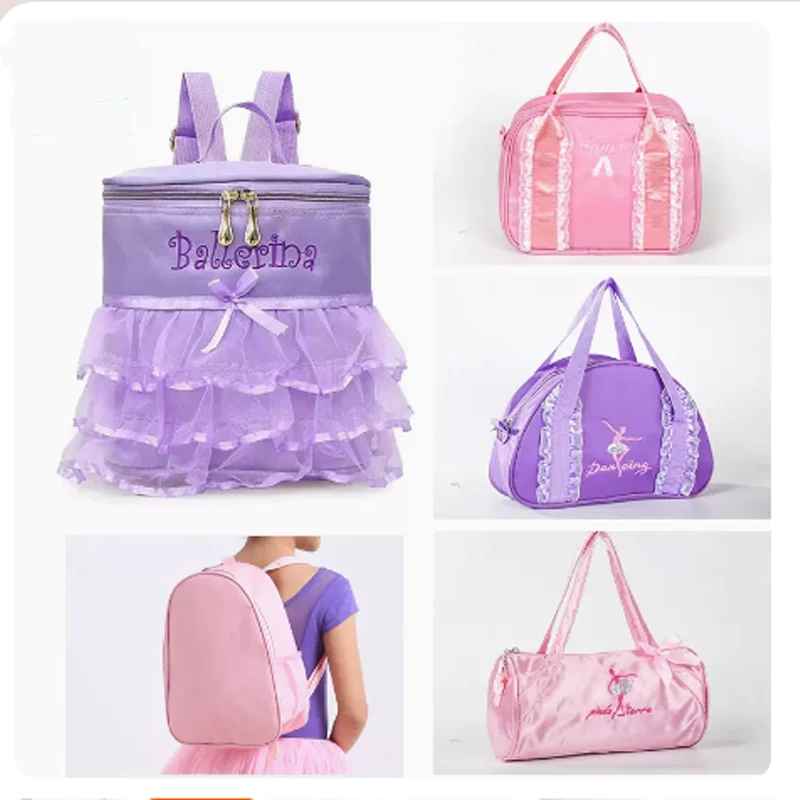 Детская танцевальная сумка, аксессуары для занятий народными танцами, сумка с вышивкой для девочек, аксессуары для танцев для мальчиков, холщовая сумка из атласа