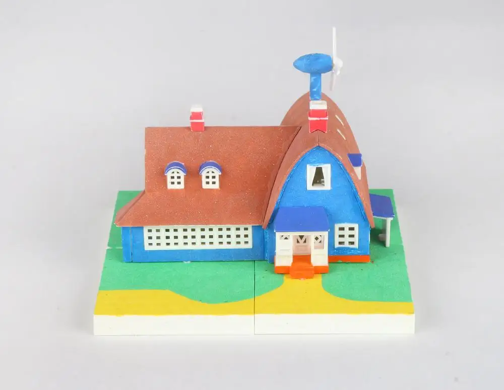 Детский 3D пазл Домик, набор для рисования, Модель здания, развивающие игрушки для детей, подарки, Украшение дома