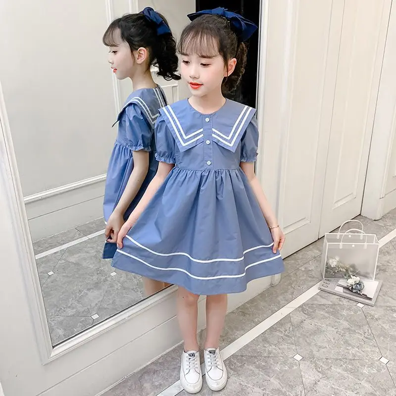 детское платье из двух предметов для девочек и больших мальчиков с коротким рукавом, комплект футболок Zhongdatong для девочек, летнее платье в взрывном стиле, корейская версия