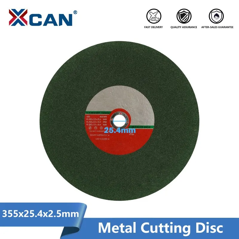 Дисковая пила XCAN 355x25,4x2,5 мм из смолы Отрезной Круг для Отрезного диска из люминесцентной железной стали 