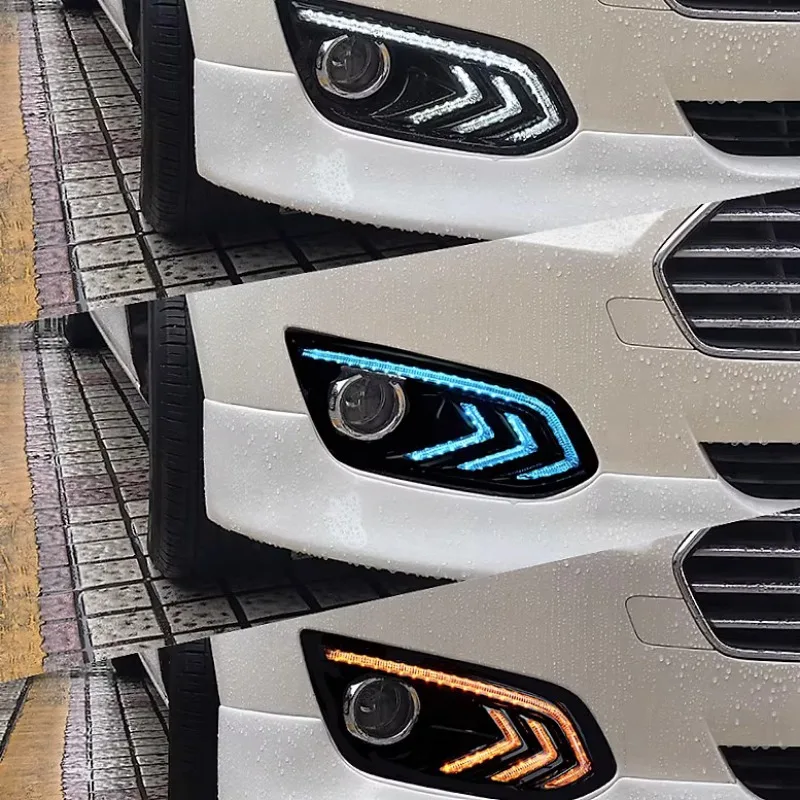 Для 2015-2019 Ford Forris дневные ходовые огни Forris серпантин поворотник модифицированные противотуманные фары дневные ходовые огни