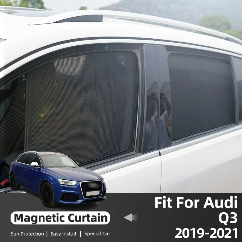 Для Audi Q3 F3 2019-2023 Автомобильная Занавеска На Окно Солнцезащитный Козырек Чехлы Солнцезащитный Козырек Солнечные Автомобильные Принадлежности Автоаксессуары