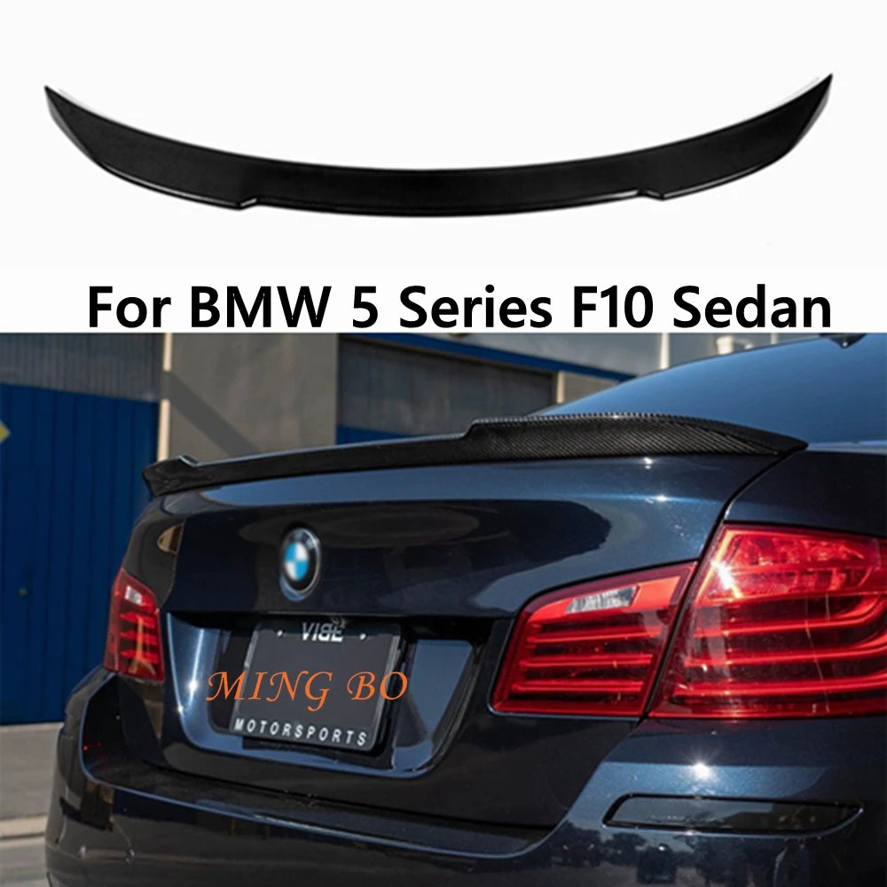 Для BMW 5 серии F10 F18/F10 M5 Седан CS Стиль Карбоновый кованый карбоновый задний спойлер Крыло багажника 2009-2017