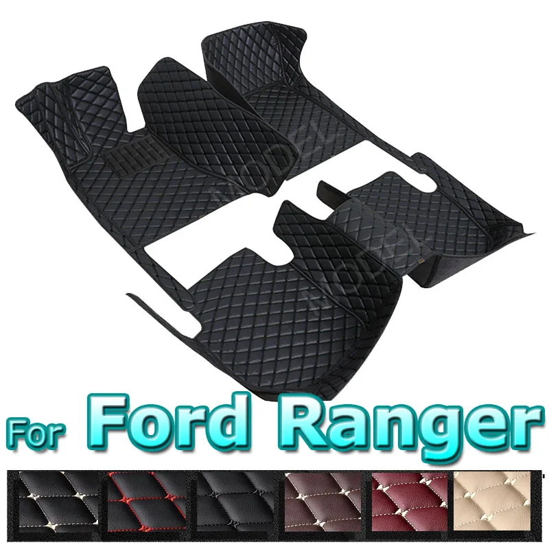 Для Ford Ranger 2023 2022 2021 2020 2019 2018 2017 2016 2015 2014 2013 2012 Автомобильные коврики Для салона Автомобиля Водонепроницаемые ковры