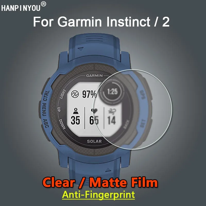 Для Garmin Instinct 2 2S Solar Tide Тактическая Ультра прозрачная глянцевая/матовая защитная пленка для экрана из мягкой тонкой пленки-не закаленное стекло