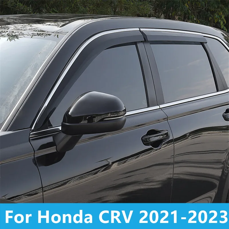 Для Honda CRV 2021-2023, козырек для окна автомобиля, защита от дождя, Солнцезащитный козырек, Вентиляционный козырек, Ветрозащитный козырек, декоративные Автомобильные аксессуары
