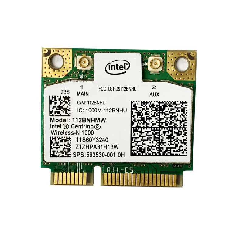Для Intel Wireless-N 1000 112BNHMW 802.11b/g/n 60Y3240 Для LENOVO L410 L510 SL510 X201 Y460 B460 Z460 Z560 Y560 G560 B560