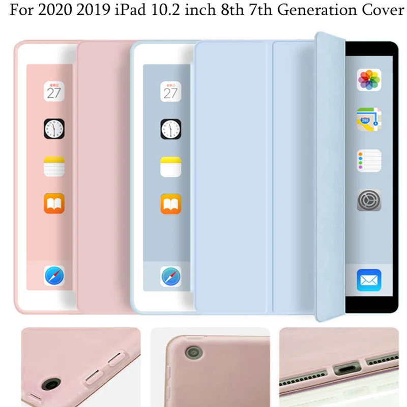 Для iPad 7-го поколения A2197 A2198 A2200 Capa для iPad 10,2-дюймовые аксессуары для планшетов чехол Для iPad 8-го поколения A2270 A2428 A2429 A2430 чехол