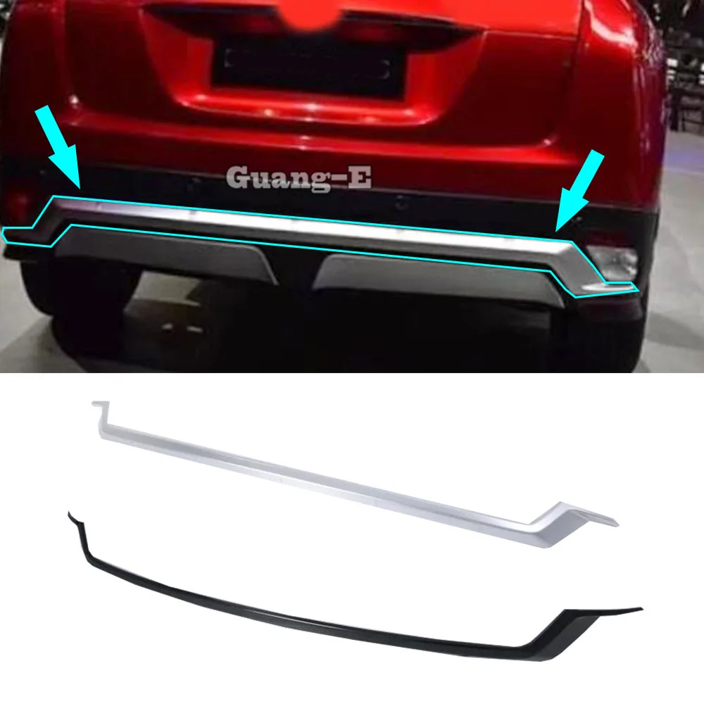 Для Mitsubishi Eclipse Cross 2017 2018 2019 2020 2021 Задний хвост Автомобиля Задняя Нижняя панель из АБС-пластика, отделка края бампера, Панель багажника, 1 шт.