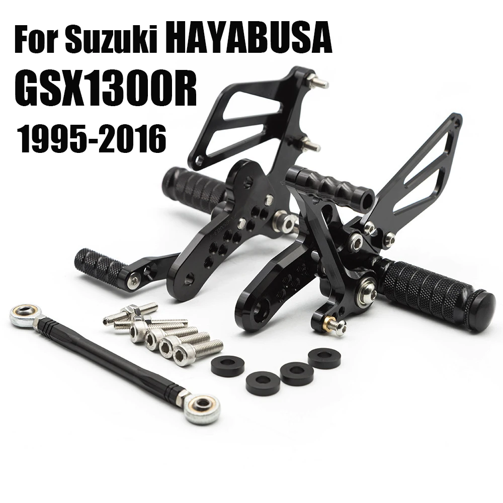 Для Suzuki HAYABUSA GSX1300R GSXR1300 GSX 1300R 1999-2022 2014 2013 Регулируемые Подставки для Ног с ЧПУ Задний Комплект Подножек Подножки Для Ног