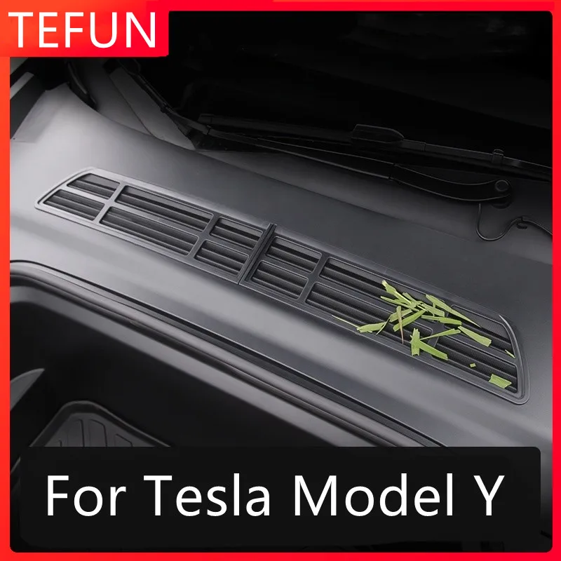 Для Tesla Model Y Защитная сетка от насекомых, передняя крышка, защитная крышка воздухозаборника кондиционера, аксессуары для модификации