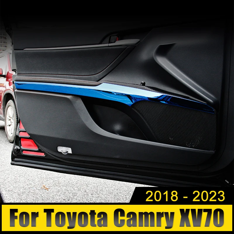 Для Toyota Camry XV70 2018-2021 2022 2023 Автомобильные Дверные Ручки Из Нержавеющей Стали, Рамка В Полоску, Декоративная Накладка, Наклейка, Аксессуары