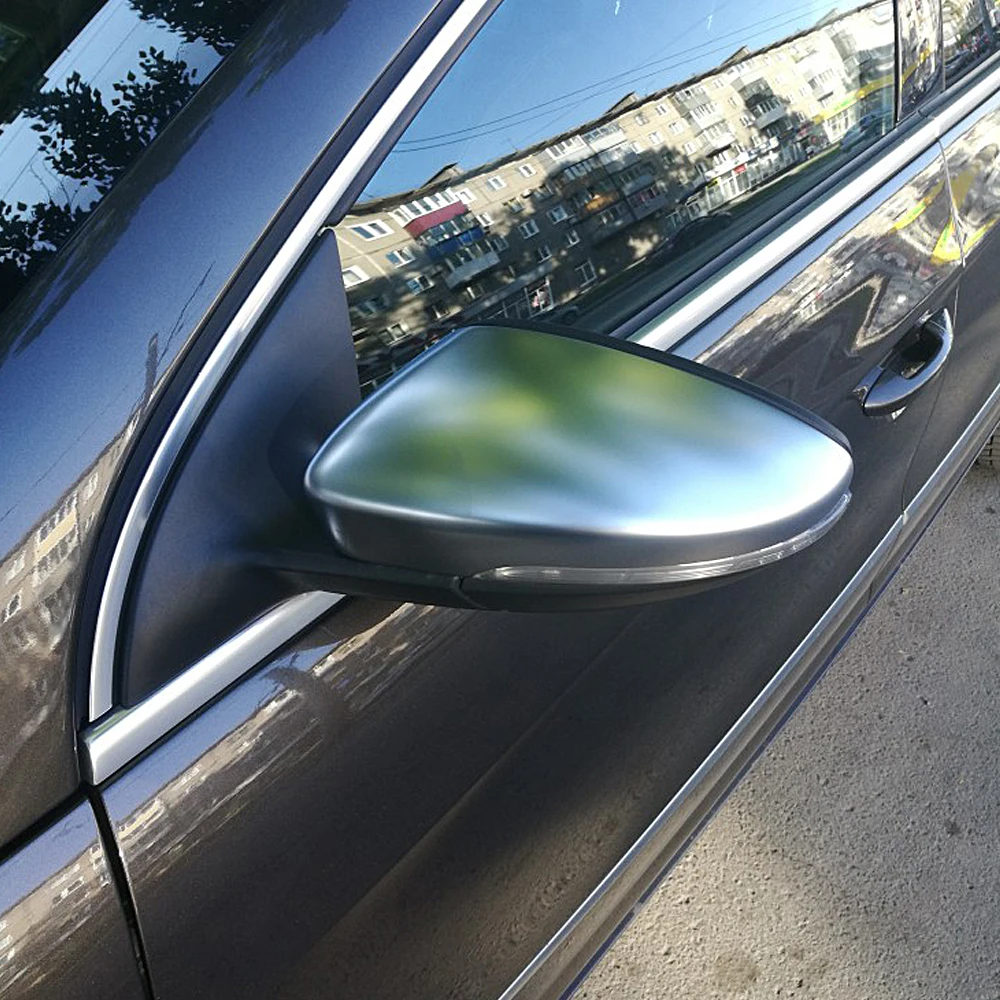 Для VW Passat B7 CC Jetta MK6 Beetle Матовая Хромированная Крышка Зеркала Заднего Вида Корпус Крышки Бокового зеркала заднего вида