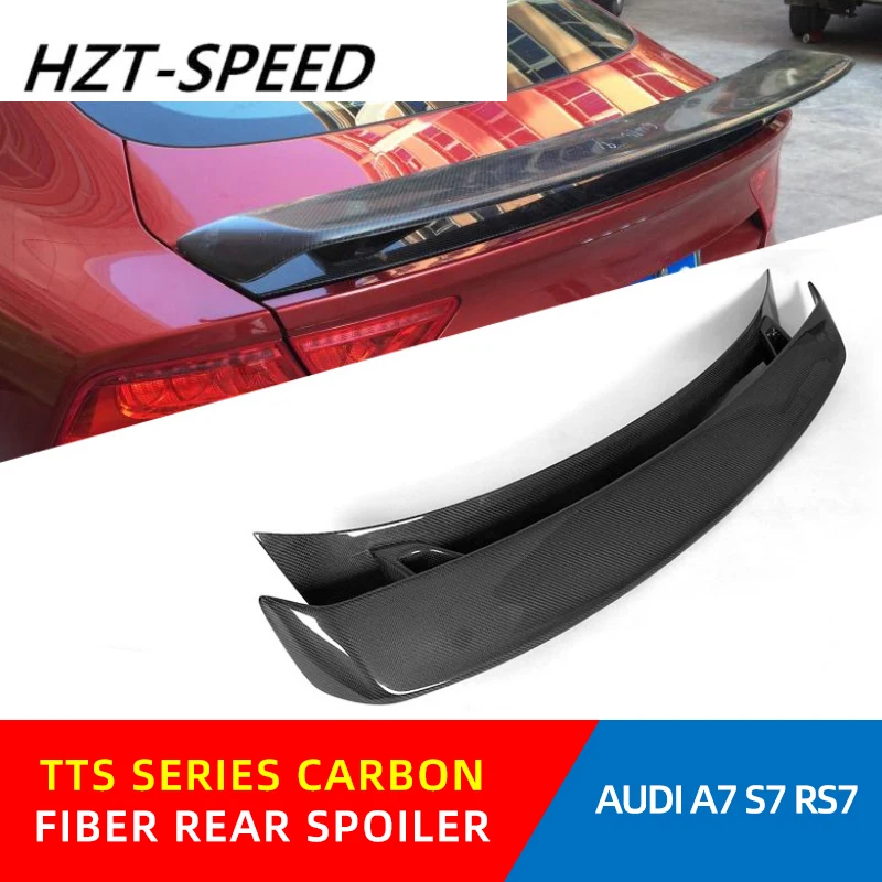 Для модификации AUDI A7 S7 RS7 TTS, спойлер заднего стекла из углеродного волокна, задний спойлер на крыше для AUDI