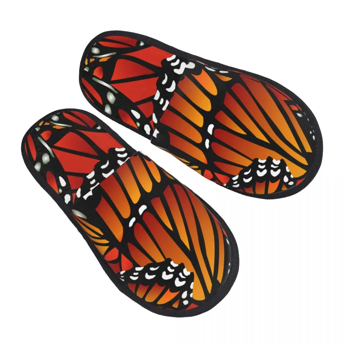 Домашние теплые тапочки с крыльями бабочки-Монарха, зимние домашние плюшевые тапочки, Модные домашние мягкие пушистые тапочки