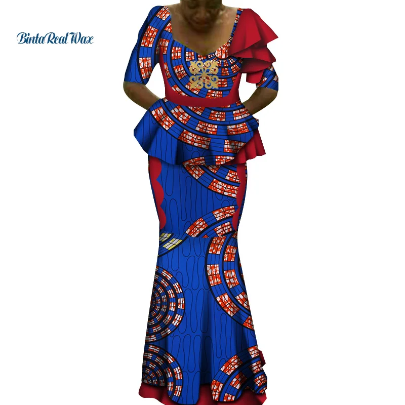 Женская одежда Riche в африканском стиле, топы и комплекты юбок Макси для женщин, Дашики, комплекты юбок из 2 предметов, Женская одежда для вечеринки и свадьбы, WY6385