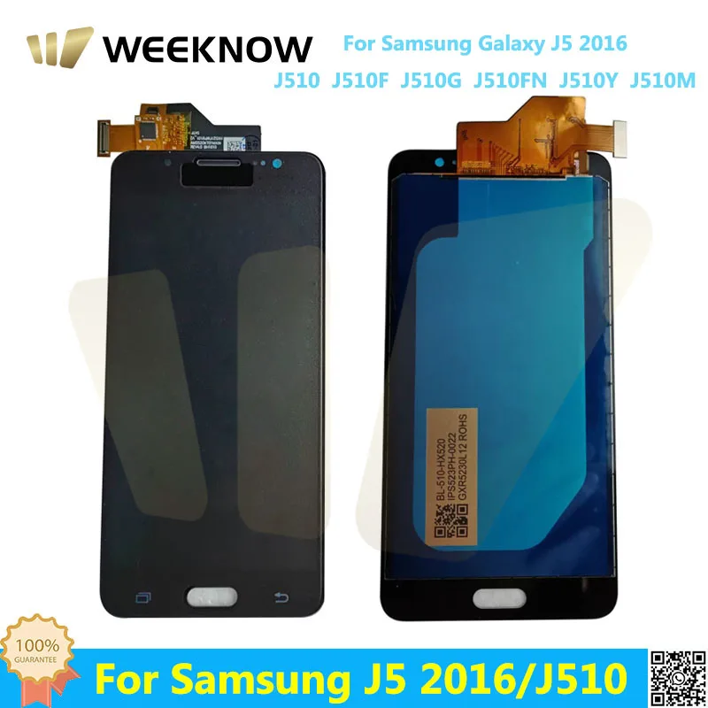 ЖК-дисплей Для Samsung Galaxy J5 2016 J510 J510F J510G J510FN Incell Замена Сенсорного Дигитайзера На ЖК-экран