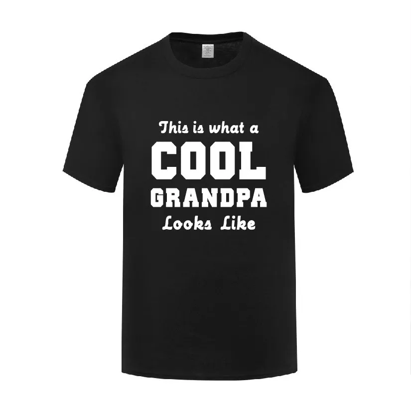 Забавно, что так выглядит крутой дедушка, Хлопковая футболка, Модные мужские Летние футболки с круглым вырезом и коротким рукавом, футболки с буквами