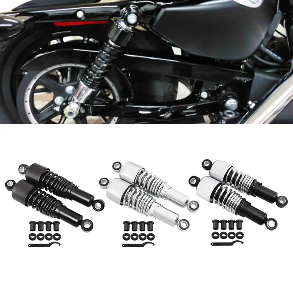 Задний амортизатор из алюминиевого сплава Мотоцикла, подвеска 267 мм, подходит для Harley Davidson Sportster 883 1200, Крепежное оборудование