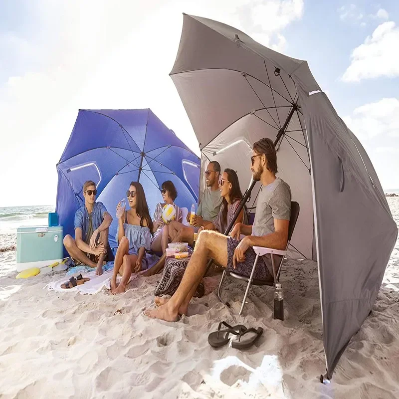 Зонтичный козырек Premiere XL UPF 50 + для защиты от солнца и дождя (9 футов) серый