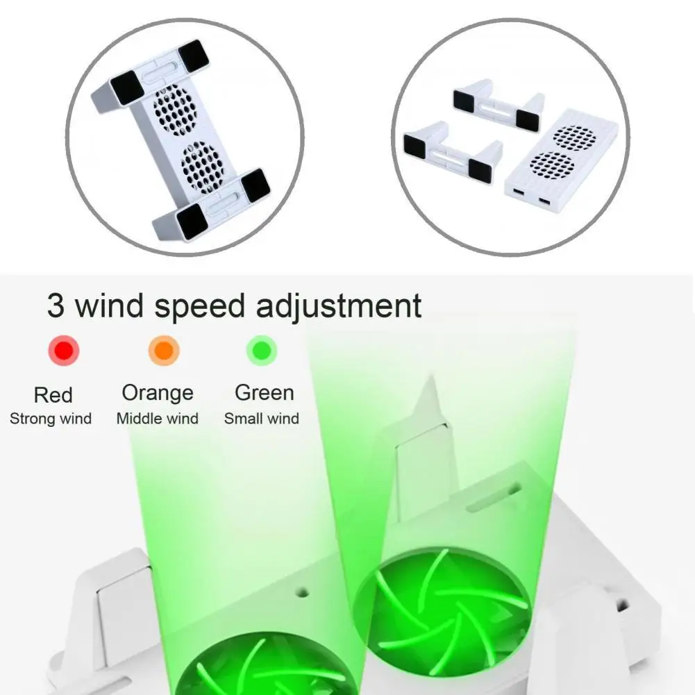 Игровые аксессуары Портативный высокопроизводительный 3-скоростной охлаждающий вентилятор для Xbox серии S