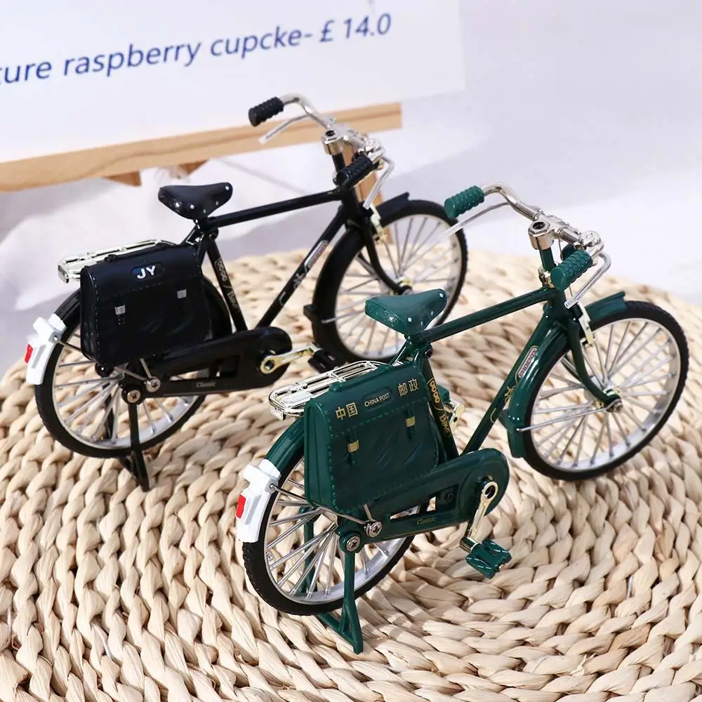 Игрушечный горный велосипед из литого под давлением сплава, имитирующий велосипед, ретро-модель велосипеда, игрушка, ретро-игрушки для велосипедов, Винтажная модель велосипеда