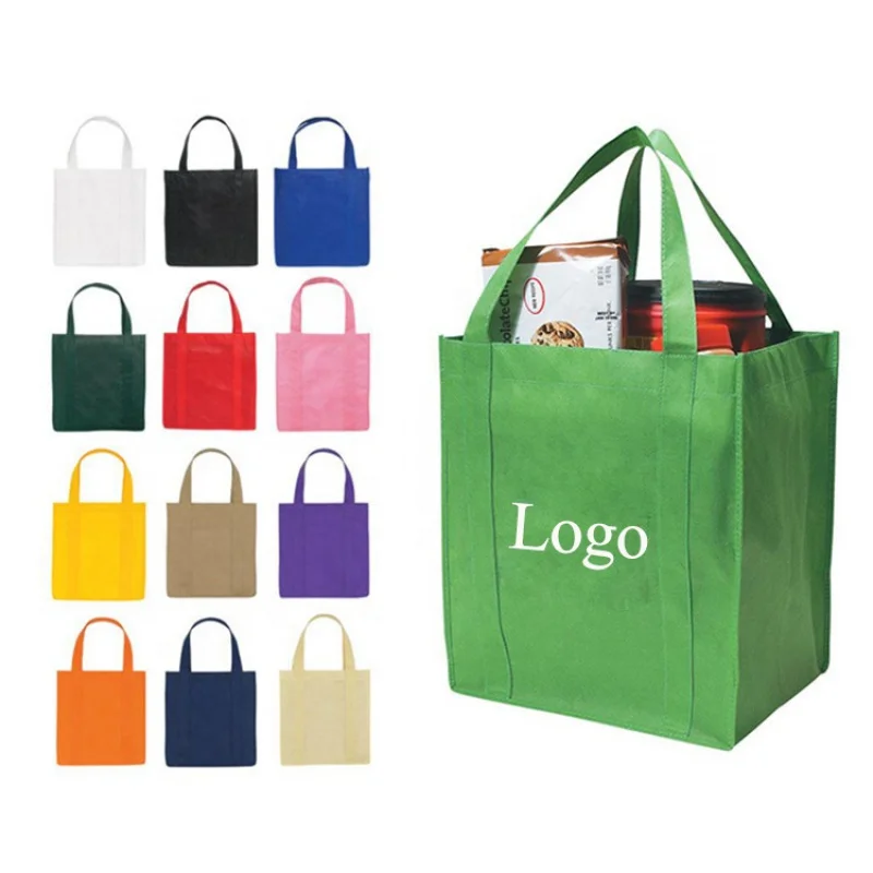 Изготовленный на заказ Логотип, печать, Супермаркет, ЭКО, Многоразовая сумка для покупок, Нетканая сумка