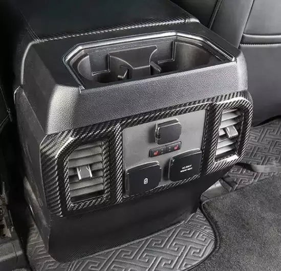 Карбоновый средний подлокотник, задняя вентиляционная рама, накладка для автомобильных деталей интерьера Ford F150 Raptor