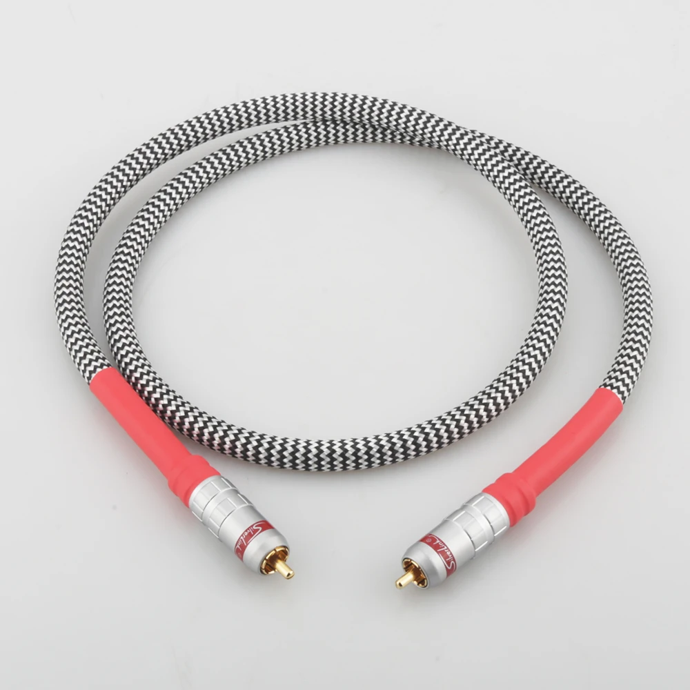 Коаксиальный кабель Audiocrast75 Ом RCA, цифровой аудиокабель класса fever, сигнальный кабель для сабвуфера