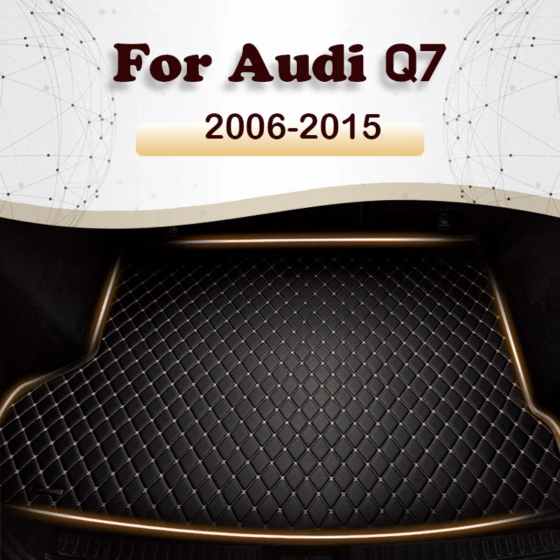 Коврик для багажника автомобиля Audi Q7 на пять мест 2006-2009 2010 2011 2012 2013 2014 2015, Ковер для грузового лайнера, Детали интерьера, Аксессуары, чехол