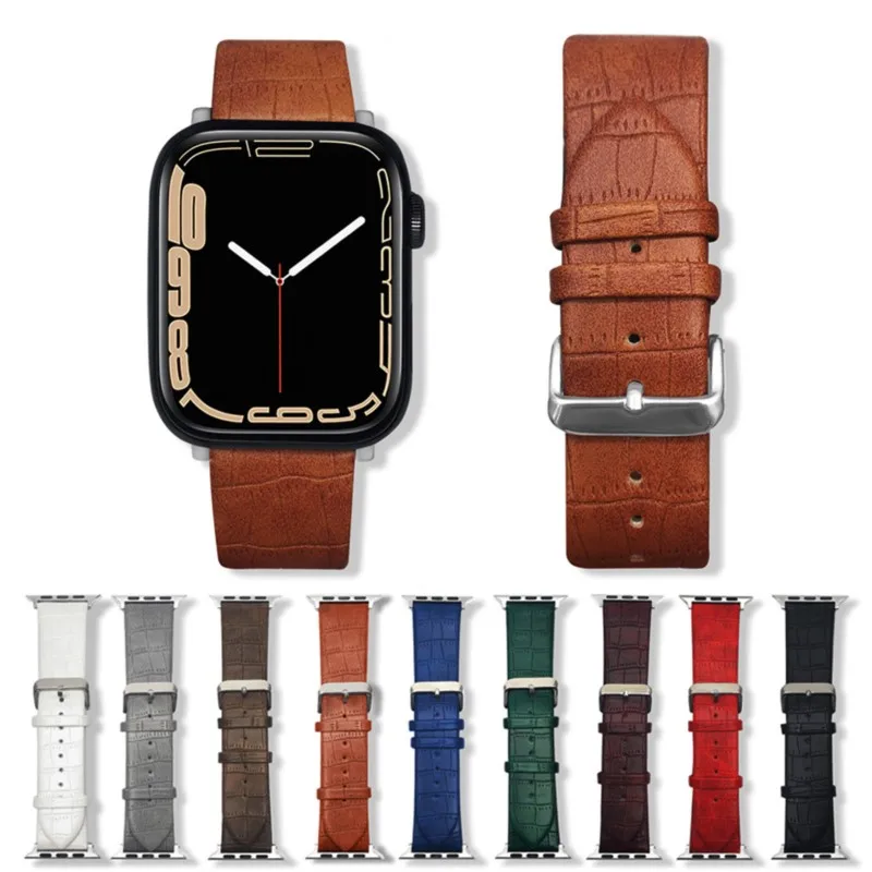 Кожаный ремешок-петля для Apple Watch Ultra Band 49 40 44 38 42 мм, спортивный смарт-браслет correa iWatch Series 8 7 6 5 4 3 SE 41/45 мм