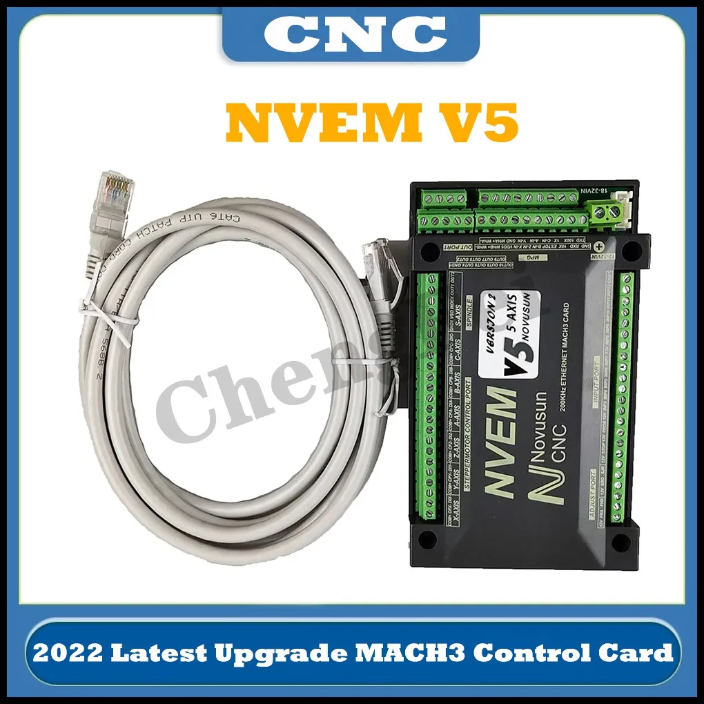 Контроллер движения NVEM Mach3 с ЧПУ обновление nvemv2.1 3 оси 4 оси 5 оси 6 оси плата управления mach3 интерфейс Ethernet